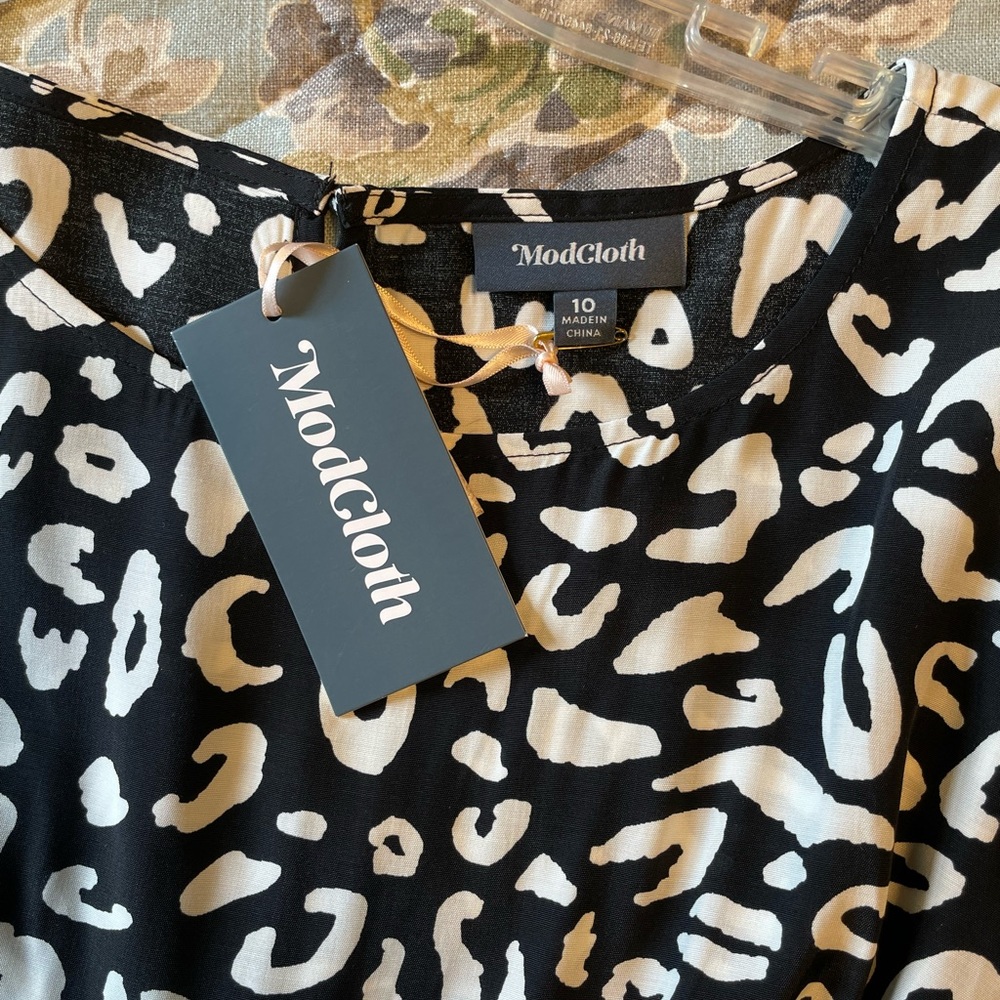 Modcloth Black and White Jumpsuit